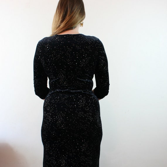 90's Velvet Midi with Glitter Micro Pattern - image 5