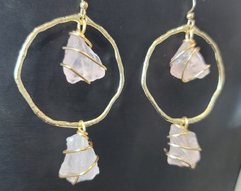 Seek & Find More | Earring Collection | Quad Rose Quartz