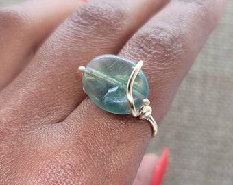 Flourite Gold-Copper Ring |