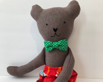 Bear Doll in Bow-Tie & Fish Pants