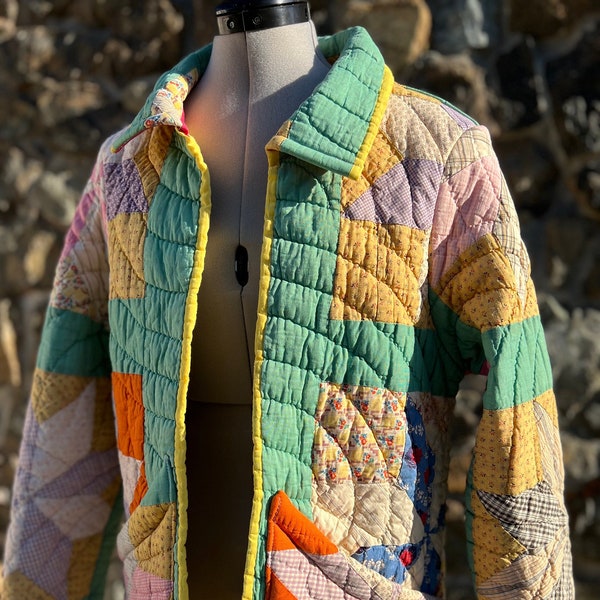 Patchwork Quilt Jacket Etsy