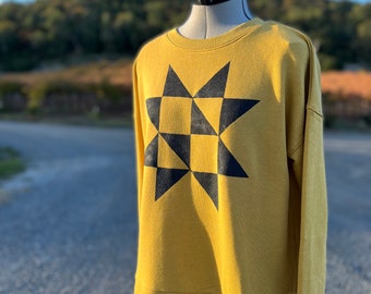 Tunic Top - hand painted star pattern