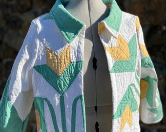 Quilt Coat, Quilt Jacket, Handmade Quilt Jacket