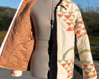 Quilt Jacket, Quilt Coat, Antique Quilt Coat