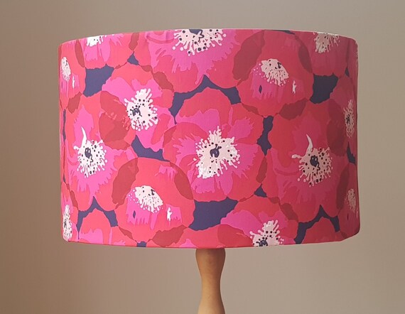 Navy and pink lamp shade online