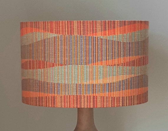 Orange retro lampshade deals