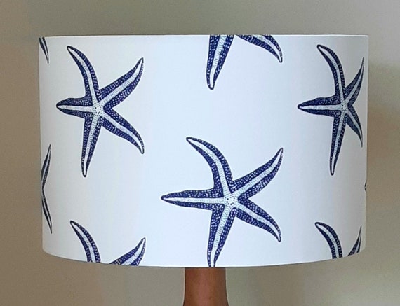 Blue nursery deals lampshade