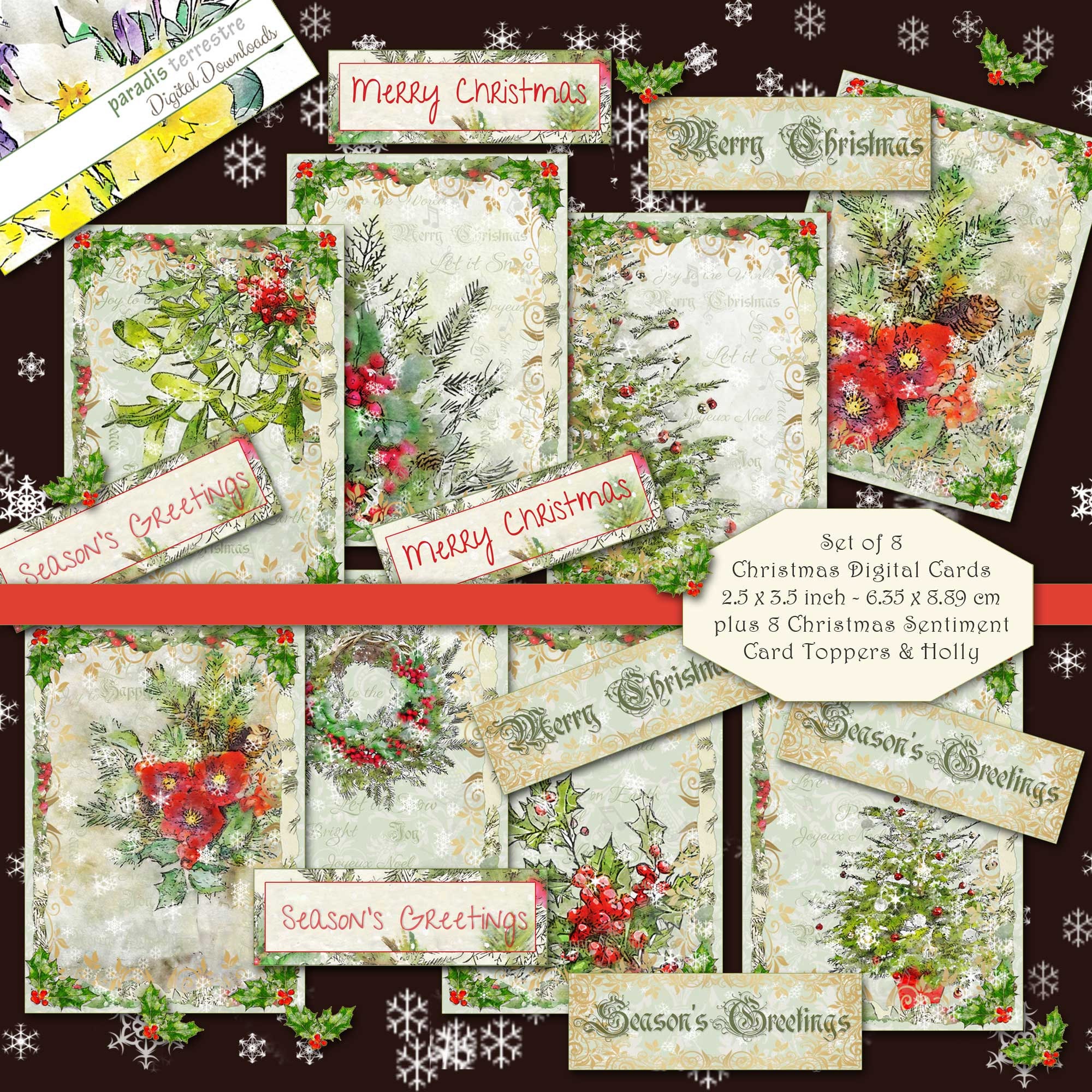 printable-traditional-christmas-card-toppers-cardmaking-atc-etsy