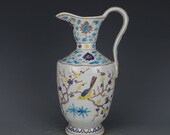 Nice Chinese Antique Ming Dynasty 大明永乐 Blue White Porcelain Flowers Birda Teapot