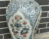 Rare Chinese Antique Ming Dynasty Hong Wu 明代洪武 Blue White Porcelain mandarin duck Vase