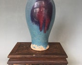 Beautiful Chinese Old Antique Song Dynasty 宋代 Guanware jun kiln Porcelain VASE