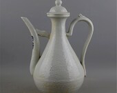 Nice Old Chinese Antique Ming Dynasty 大明永乐 WHite Glaze Porcelain Mandarin duck Teapot