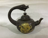 Fine Chinese Antique Old Copper Bronze Dragon Censer