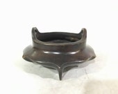 Beautiful Chinese Antique Da Ming Dynasty Old Copper Bronze Cloisonne Censer