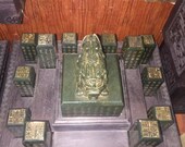 One Beautiful Nice Chinese Antique Oriental Handicraft Old Jasper Carved Jade Tablet With Rosewood Box With Dragon Pattern