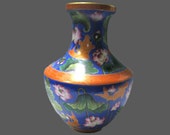 Rare Unique Chinese Antique Da Qing QianLong Dynasty Blue Glaze Porcelain Vase With lotus and Fish