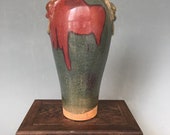 Beautiful Chinese Old Antique Song Dynasty 宋代 Guanware jun kiln Porcelain Two Ear VASE