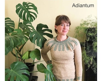 Patrón de punto Adiantum