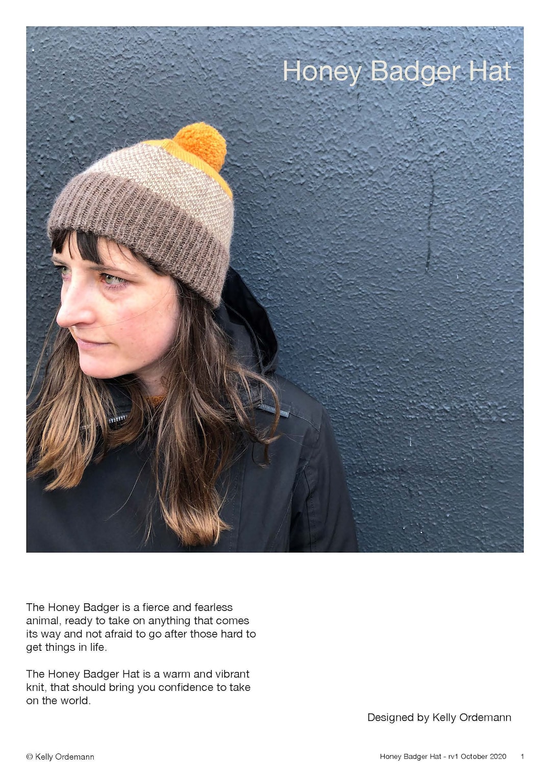 Honey Badger Hat Knitting Pattern - Etsy