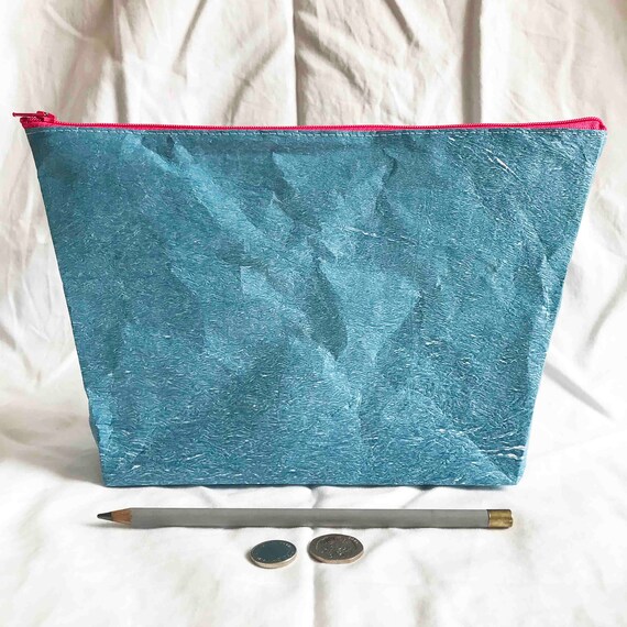 Narwhal: MADE TO ORDER - Upcycled Plastic Zip Bag/ Travel Pouch