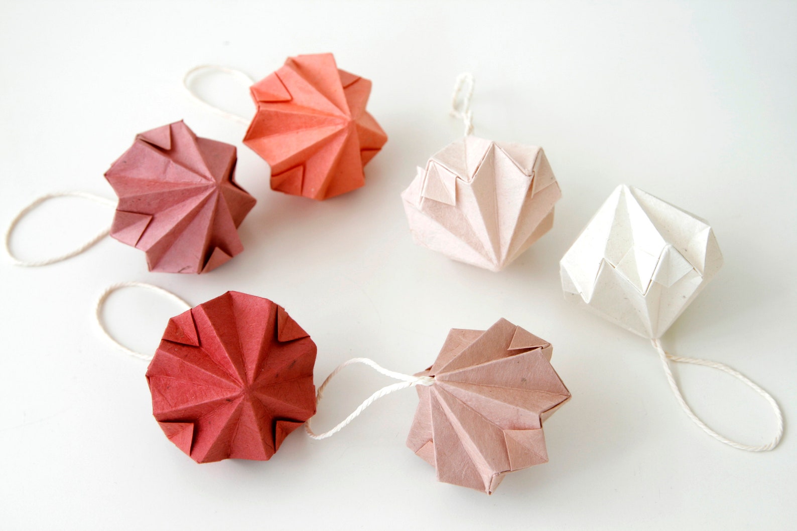 Handmade Origami Diamond Ornaments X 6 | Etsy