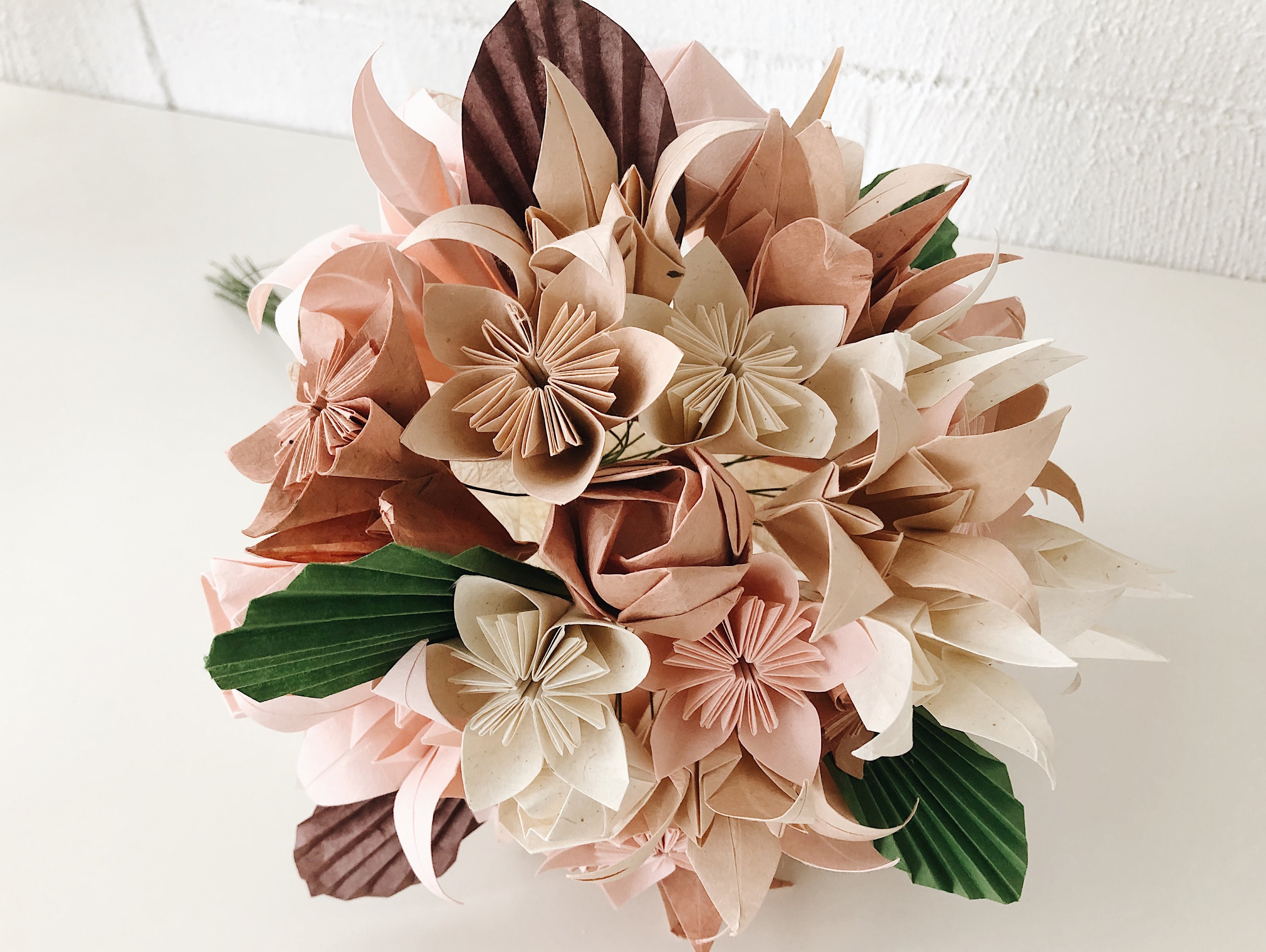 Sunflowers & Roses Paper Bouquet- origami, bouquet recreation