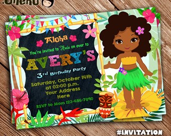 luau invitations etsy