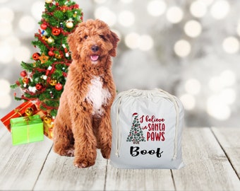 Personalised Dog Santa Sack, Personalised Santa Sack, Personalised Christmas Sack, Personalized Santa Bag, Christmas gifts for dog, Dog Gift