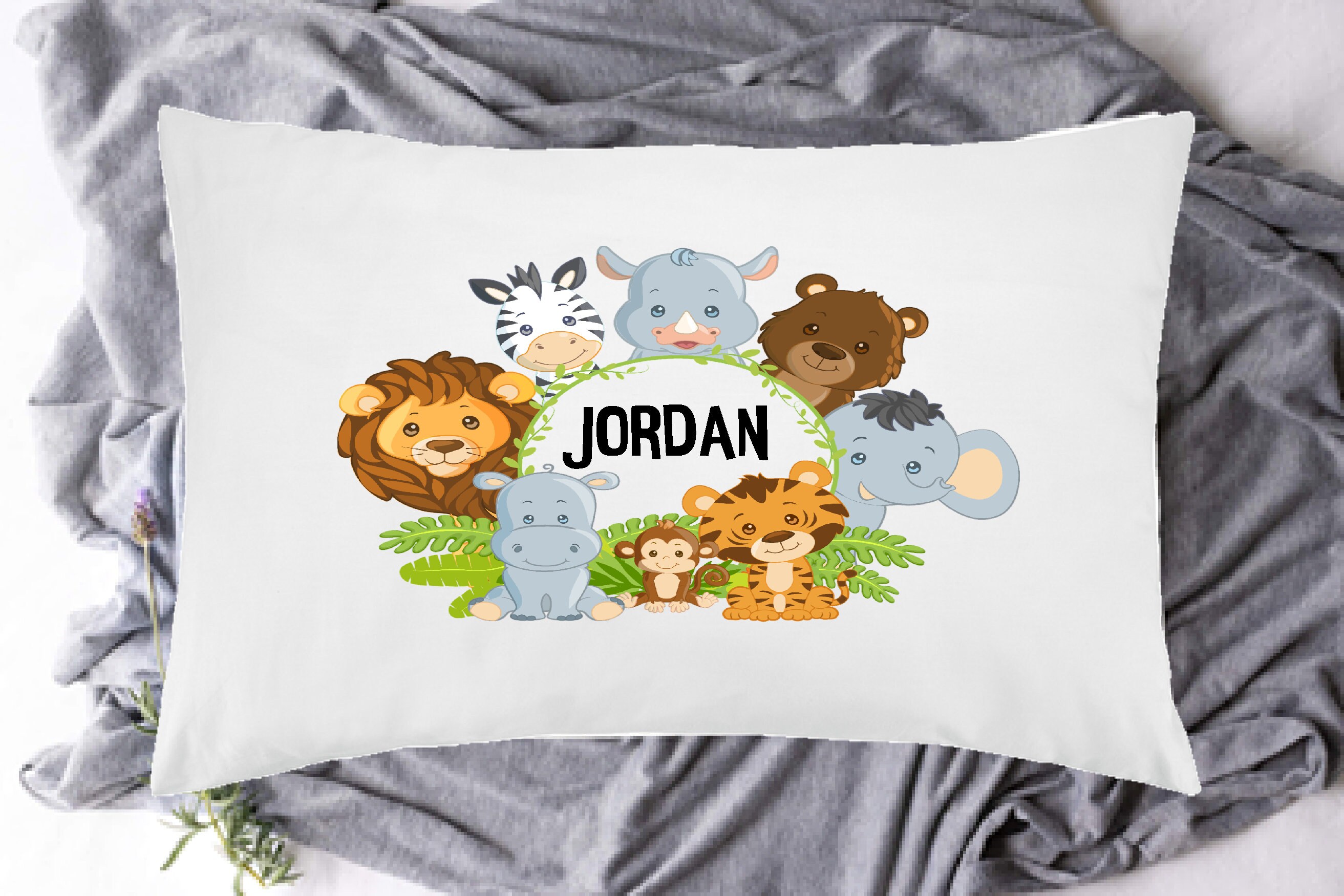 Personalised Pillowcase Custom Pillowcase Kids Name Etsy