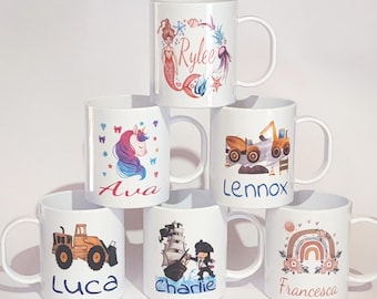 Rainbow kids mug
