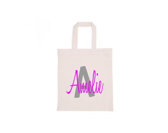 Personalized bag, personalised  library bag, Book Bag Personalised,  Personalized Children bag, Name Bag personalised, Library bag, Custom