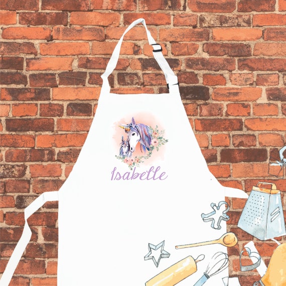 Personalisierte Einhorn Schurze Einhorn Kinder Schurze Etsy