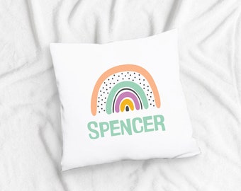 Rainbow, Rainbow Pillow, Personalised Pillow, Rainbow Bedding, Personalised Cushions, Rainbow Parties, Custom pillow cases Australia, Custom