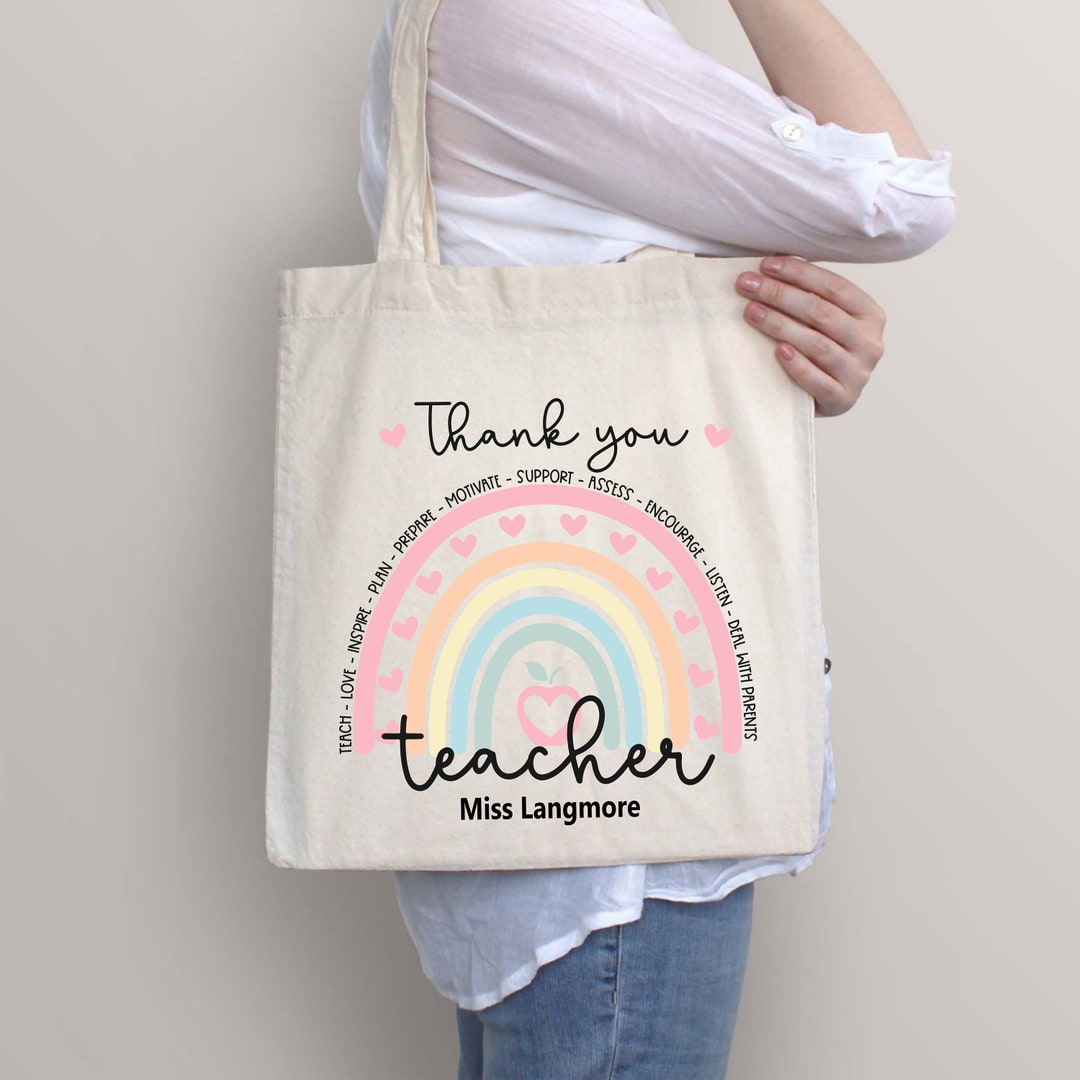 Personalised Teacher Bag, Personalised Teacher Gift, Custom Teacher — free download