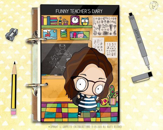 Agenda Regalo Maestra Agenda Giornaliera Personalizzata Etsy