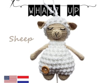 Crochet Pattern Plush | Amigurumi Toys | musicbox | Sheep (PDF) US/ Dutch | Crochet Pattern Music Box | Hug Sheep