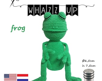 Crochet pattern Door stopper | By stop Nursery | Amigurumi | Frog (PDF) US/ Dutch| Crochet Pattern Door Stopper Frog
