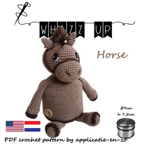 Crochet pattern Door stopper | By stop Nursery | Amigurumi | Horse (PDF) US/ Dutch| Crochet Pattern Door Stopper Horse