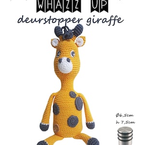 Crochet pattern Door stopper | By stop Nursery | Amigurumi | Giraffe (PDF) US/ Dutch| Crochet Pattern Door Stopper Giraffe