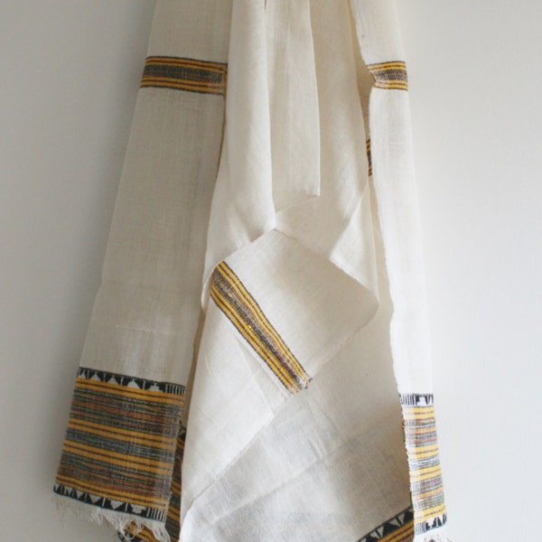 Hand-made in Ethiopia: The Shewa Scarf in Yellow