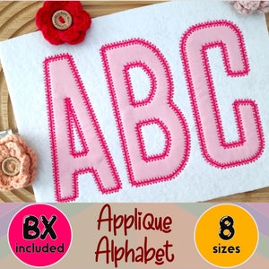 Narrow Applique Alphabet, Tall Applique Letter, Diamond Applique Font, Embroidery Font, Embroidery Alphabet, Machine Applique