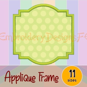 Frame Applique Designs / Machine Embroidery Design File / Shape Applique / Border Applique Design / Frame Embroidery Design