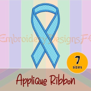 Ribbon Applique Design - 7 sizes - Machine Embroidery Design File