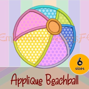 Wasserball Applikation - 6 Größen - Stickdatei