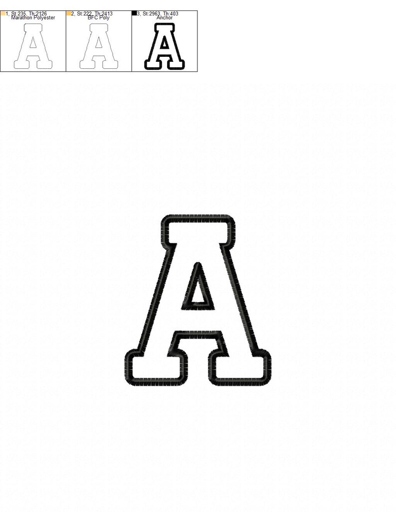 May include: Black and white outline of the letter A in a bold, blocky font style. The letter is outlined in black and filled in white.