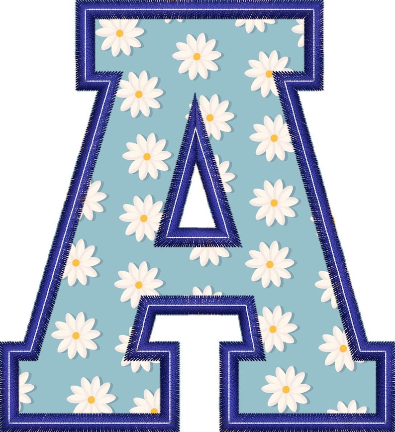 Alphabet Applique Design - Machine Embroidery Design File - 11 sizes image 3