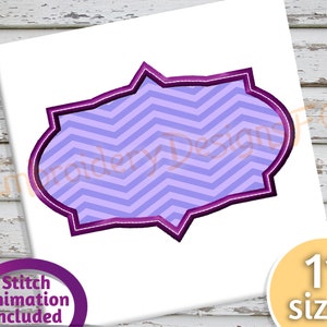 Frame Applique Designs / Machine Embroidery Design File / Shape Applique / Border Applique Design / Frame Embroidery Design