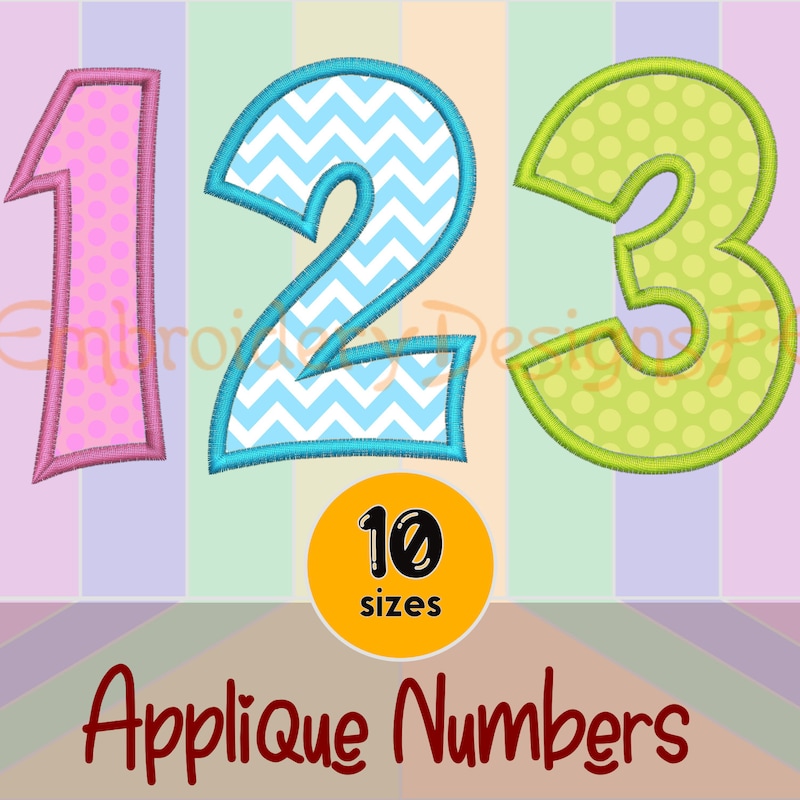 Embroidery Numbers - Etsy
