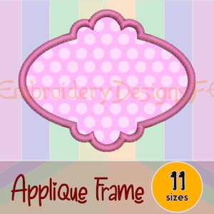 Frame Applique Designs / Machine Embroidery Design File / Shape Applique / Border Applique Design / Frame Embroidery Design