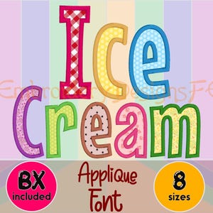 Applique Alphabet, Narrow Applique Letters & Numbers, Applique Font, Embroidery Font, Embroidery Alphabet, Machine Applique